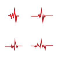 art design health medical heartbeat pulse vector