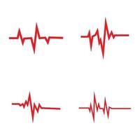 art design health medical heartbeat pulse vector