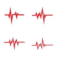 art design health medical heartbeat pulse vector