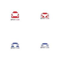 aplicación de iconos de plantilla de vector de logotipo de silueta de coche deportivo