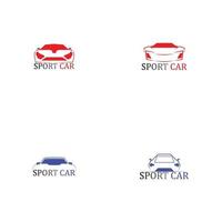 aplicación de iconos de plantilla de vector de logotipo de silueta de coche deportivo