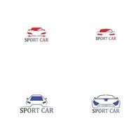 aplicación de iconos de plantilla de vector de logotipo de silueta de coche deportivo