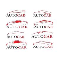 Car silhouette logo Vector template icons