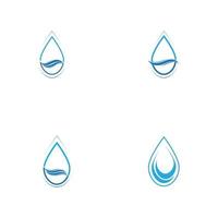 Water drop logo template illustration - Vector