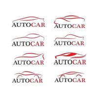 iconos de plantilla de vector de logotipo de silueta de coche
