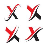 X Letter Logo Template vector icon