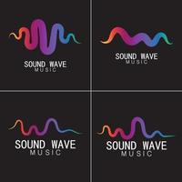 Sound waves vector illustration