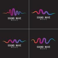 Sound waves vector illustration