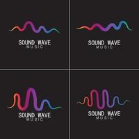 Sound waves vector illustration