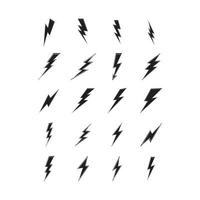 lightning thunderbolt electricity logo design template vector