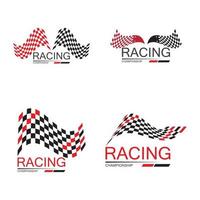 Race flag icon design vector