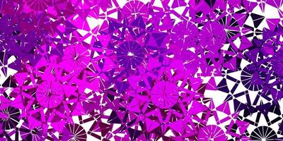 Light Purple vector pattern with colored snowflakes.