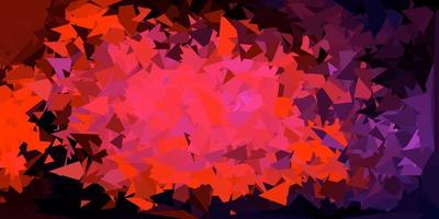 Dark pink, yellow vector gradient polygon texture.