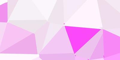 Fondo de mosaico de triángulo vector rosa claro, amarillo.