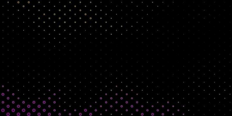 Dark Pink, Yellow vector backdrop with mystery symbols.
