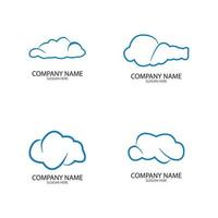 Cloud template vector