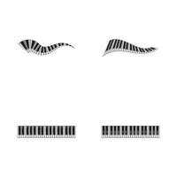 vectores de logo y símbolo de piano