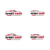 sport car logo template design vector