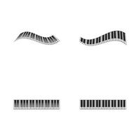 piano logo and symbol vectors