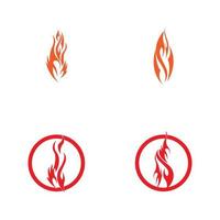 Fire flame vector illustration design template