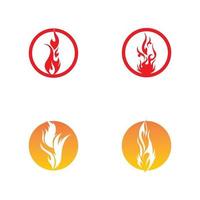 Fire flame vector illustration design template