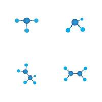 Molecule vector illustration design