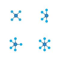 Molecule vector illustration design