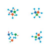 Molecule vector illustration design