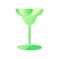 Margarita glass for drinking alcohol icon vector