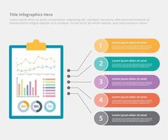 business finance or financial report infographic template vector