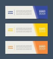 triangle banner template design with horizontal advertising vector