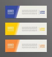 angle banner template design with horizontal advertising vector