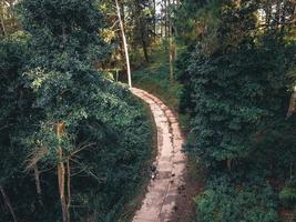 Road and mountains to rural villages photo