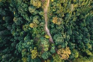 Road and mountains to rural villages photo