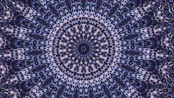 Dark Pixel Details Over a Blue Star Kaleidoscope Background video