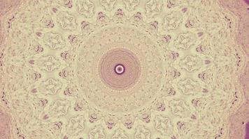 Ivory Doily with Blush Pink Kaleidoscope Background video