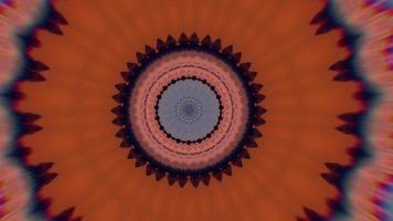 Tangerine Orange Organic Flowering Kaleidoscope Background video