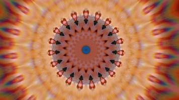 Orange Gradient Ring Kaleidoscope Background video