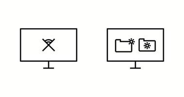 Unique Two Vector Icons Set