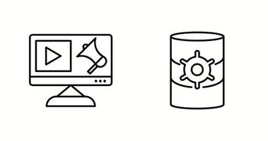 Unique Two Vector Icons Set