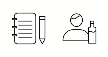 Unique Two Vector Icons Set