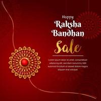 happy raksha bandhan vector golden rakhi illustration