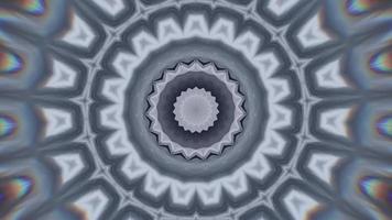 grauer und grauer weißer Sternkaleidoskophintergrund video