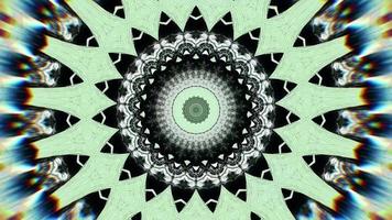 Seafoam-Stern mit Waldgrün ein Kaleidoskop-Hintergrund video