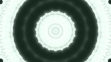 Algengrüner Ring mit Meeresschaumdetails Kaleidoskophintergrund video