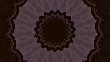 Coffee and Walnut Brown Star Elements Kaleidoscope Background video