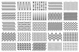 Vector abstract memphis patterns, design elements