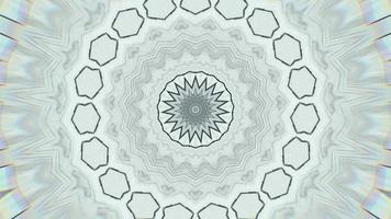 mintgrünes Chroma mit fraktalem Gitter-Kaleidoskop-Hintergrund video