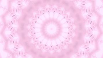 Baby Pink with Fractal White Pink Kaleidoscope Background