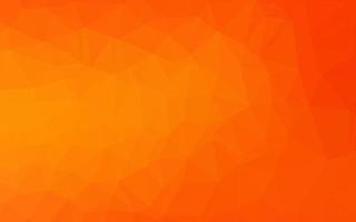 Light Orange vector triangle mosaic texture.